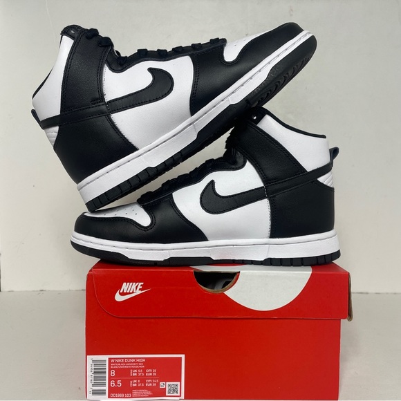 Nike Dunk High WMNS “Panda/Black White” 2022 - Picture 3 of 4